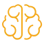 brain icon yellow